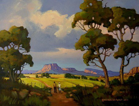 Oil on Stretched Canvas Size: (460x355x18)mm UnframedSOLD 2012 FRANCE (SouthAfricanArtists.com)